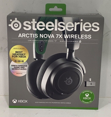 SteelSeries Arctis Nova 7X Wireless Gaming Headset - Xbox, PC, Switch - Black