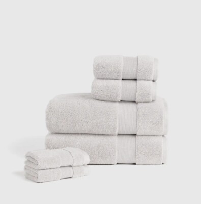 NWOT! Quince Turkish Cotton Ultra Plush Silver Bath Towel Bundle! (536)