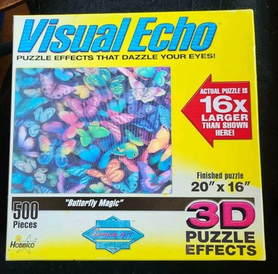 Visual Echo 3D Puzzle Effects: Butterfly Magic Used 20 x16  Holographic Affect 