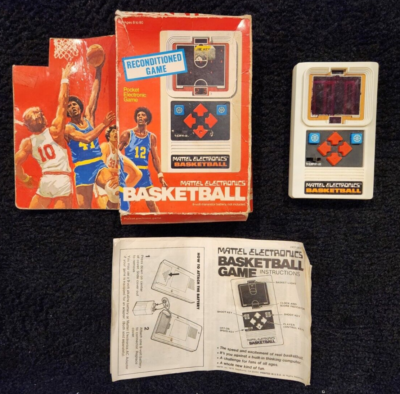 MATTEL BASKETBALL vintage electronic handheld game 1978 RARE
