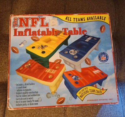 Vtg SUPER BOWL San Francisco 49ers Football Team NFL Inflatable Table - NIB
