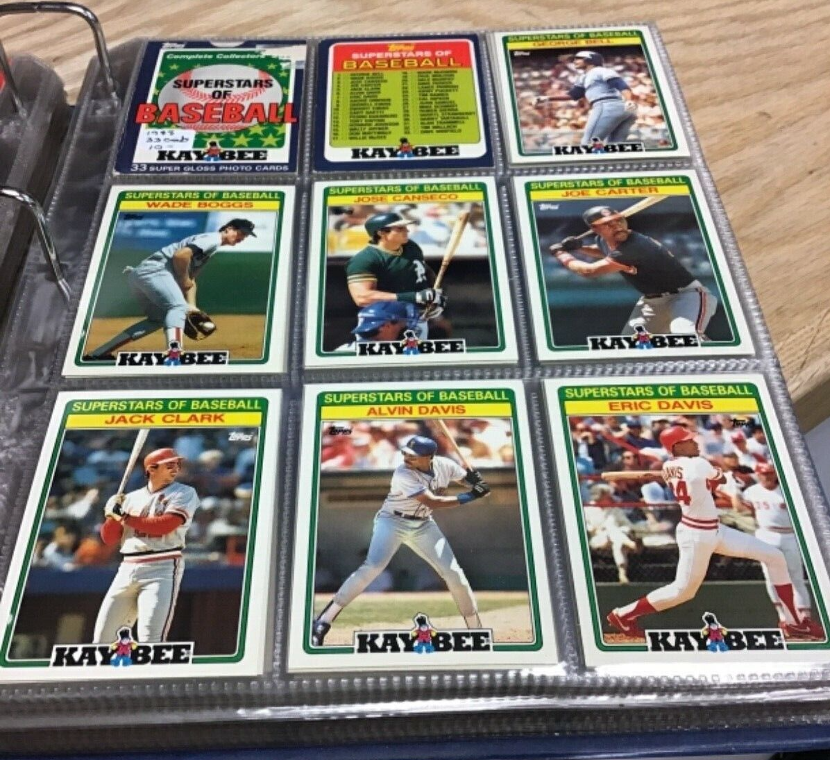 1988 Topps KayBee Baseball Superstars 33 Card Set | eBay
