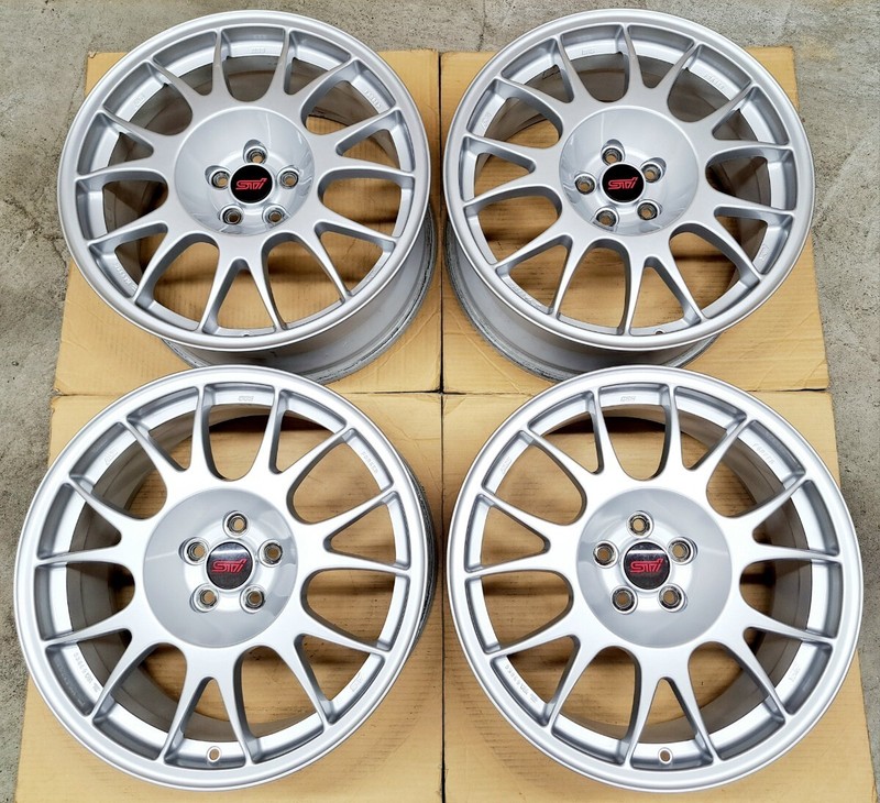 JDM Wheels SUBARU 18x8J 5x100 +53 Subaru Legacy S402 Genuine