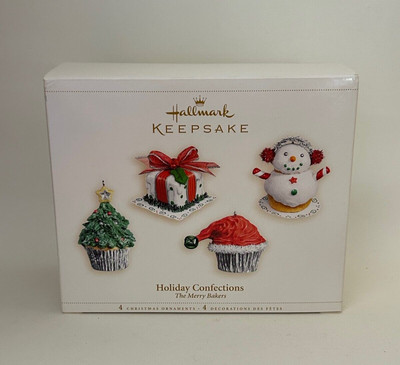Holiday Confections - 2006 Set of 4 Hallmark Ornaments - Merry Bakers Collection