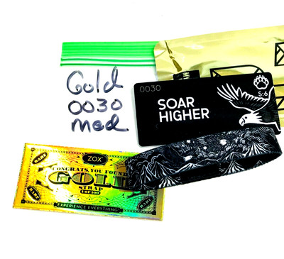ZOX **SOAR HIGHER** GOLD SINGLE # 0030 med Mys NIP Band w/Card