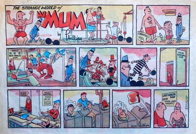 Mr. Mum by Irving Phillips - large half-page color Sunday comic - Oct. 16, 1960