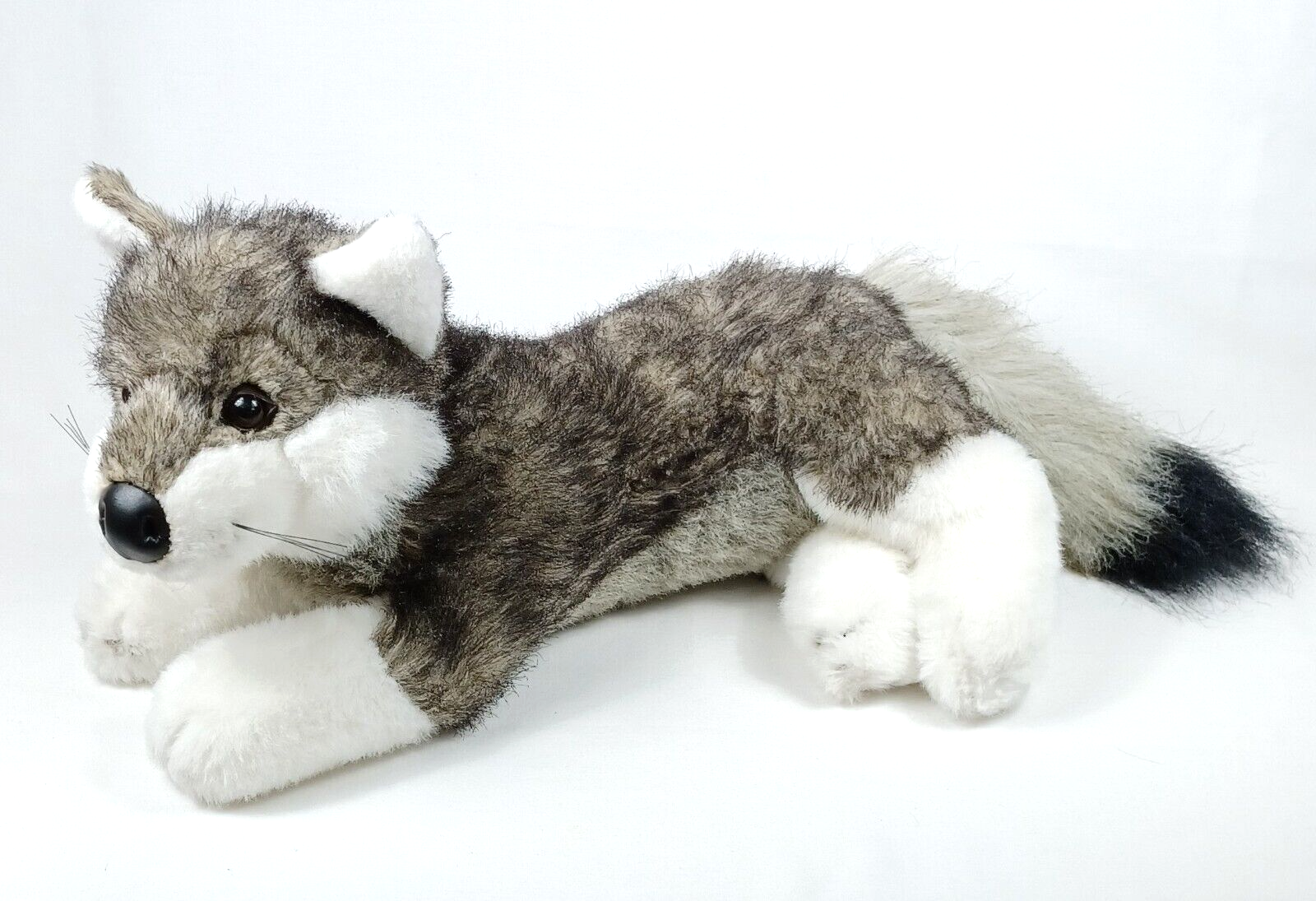 Husky Dog Wolf Plush 16 Inch Long Stuffed Animal Toy Realist