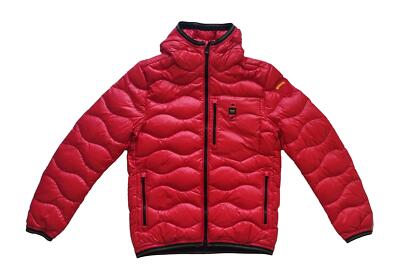 Pre-owned Blauer Men's Down Jacket 24wbluc03005 006355 Red