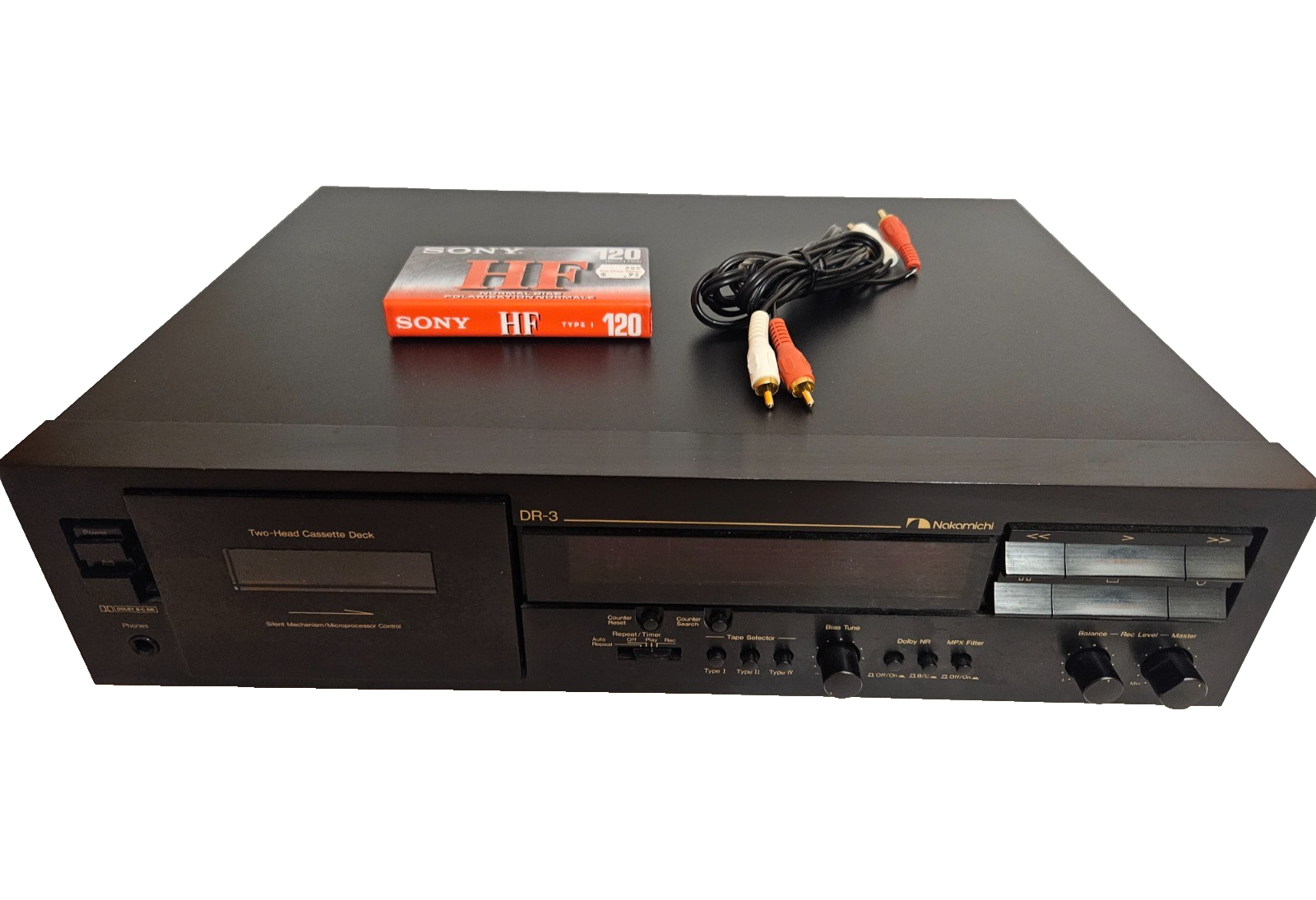 Nakamichi DR-3 Audiophile Cassette Deck Recorder Dolby B&frasl;C Tested