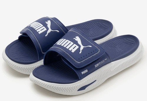 Puma Men Soft-ride Pro Slide 24 V Slipper Run Blue Shoes