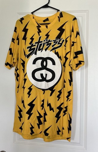 Vintage Stussy International 8 Ball Tribe Lightning AOP T Vintage Stussy International 8 Ball Tribe Lightning AOP T