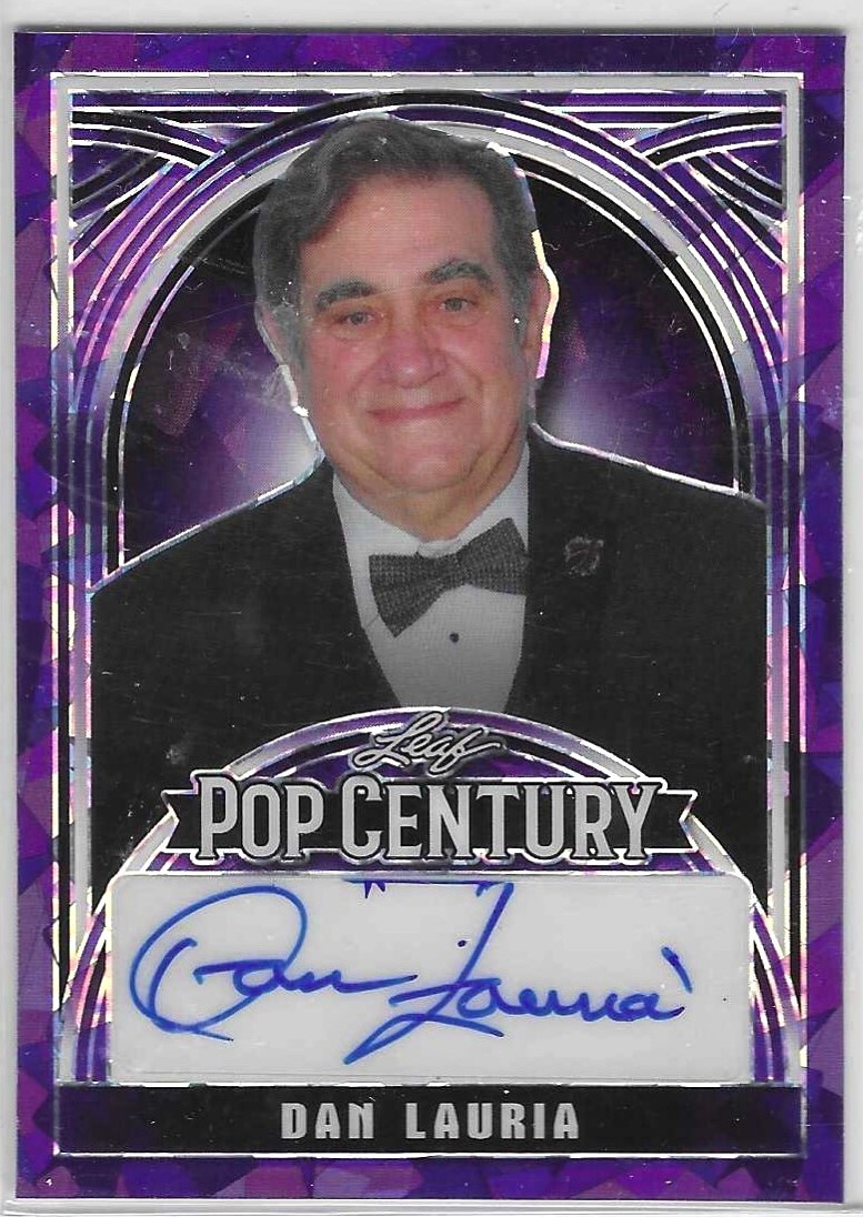 Dan Lauria Autograph 2024 Leaf Metal Pop Century Purple 5/8