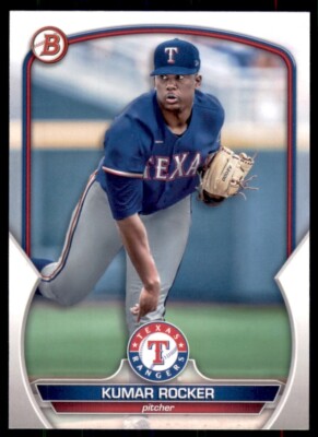 2023 Bowman Paper Base #BP-39 Kumar Rocker - Texas Rangers