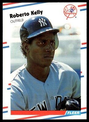 1988 Fleer Baseball Card Roberto Kelly Rookie New York Yankees #212. rookie card picture