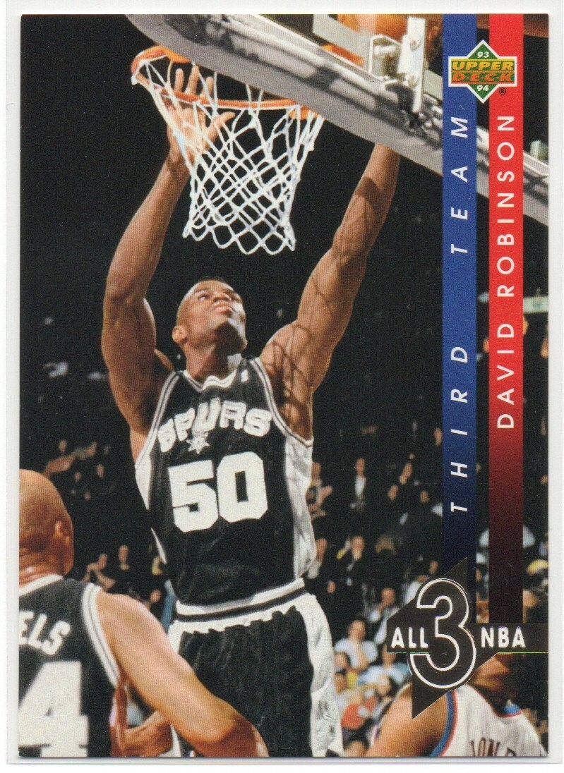 David Robinson 1993-94 Upper Deck All-NBA #AN13 San Antonio