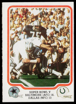 1979 Fleer Team Action #61 Super Bowl V