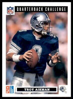 1991 Domino's The Quarterbacks Troy Aikman Dallas Cowboys #6