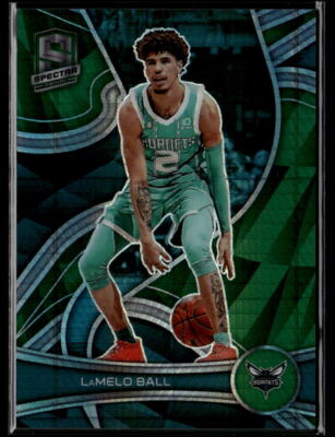 LaMelo Ball 2021-22 Panini Spectra #1 Asia Green Prizm LaMelo Ball 2021-22 Panini Spectra #1 Asia Green Prizm