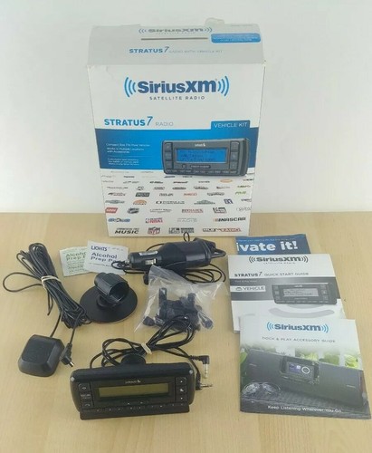 Sirius XM Satellite Radio Stratus 7 Complete With Vehicle Kit - Tested And Works