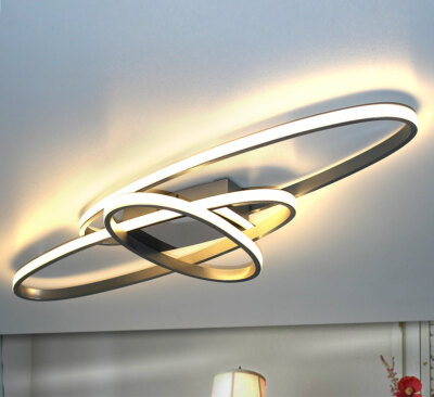 XXL LED Design Deckenleuchte Deckenlampe Elipso Oval Zimmer Lampe 80cm 38W Warm