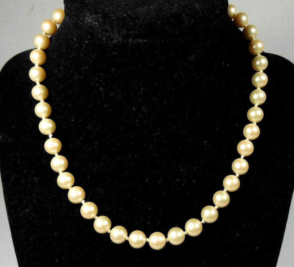 Marvella Faux Pearl Womens Choker Necklace 16