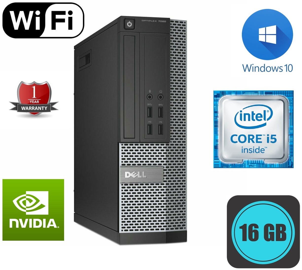 Dell Optiplex 7020 9020 3020 Core I5 4570 1 To 8 Go Ordinateur De Bureau Windows 10 Ebay