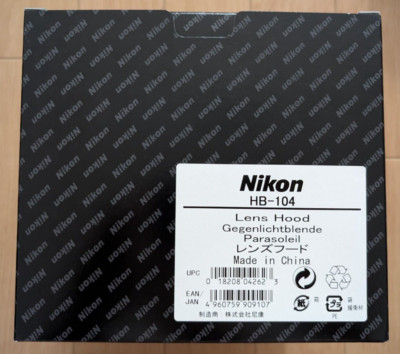 NIKON Lens hood HB-104 for NIKKOR Z 800mm f/6.3 VR S / AIRMAIL with TRACKING