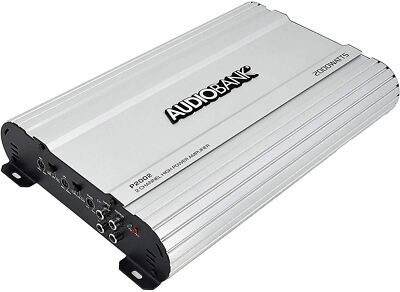 Audiobank 2 Channels 2000 WATTS Bridgedable Car Audio Stereo Amplifier P2002