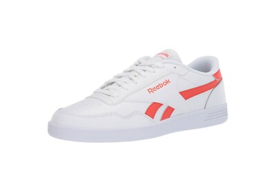REEBOK Women Men Royal Technique Foam Lite White Vivid Orange Tennis Shoes