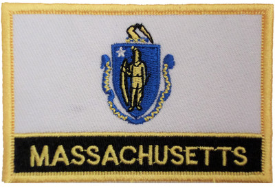 Patch brodé Massachusetts USA - coudre ou repasser