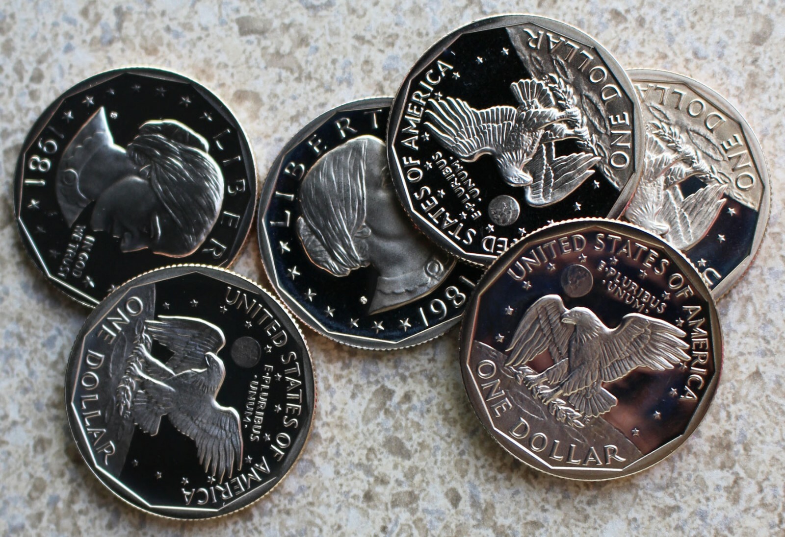 1 Roll of 1981 S Susan B Anthony Proof Dollar Coins $1 US Coins 20 Coin Roll