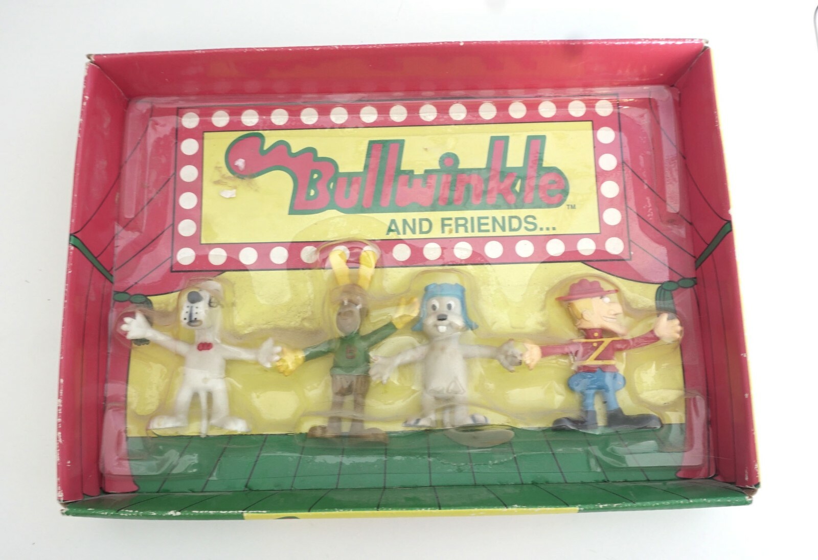 ロッキー と ブルウィンクル と 友達 フィギュアセット 1991年 1991 Bullwinkle & Friends Bendable Figures- Sealed- Rocky