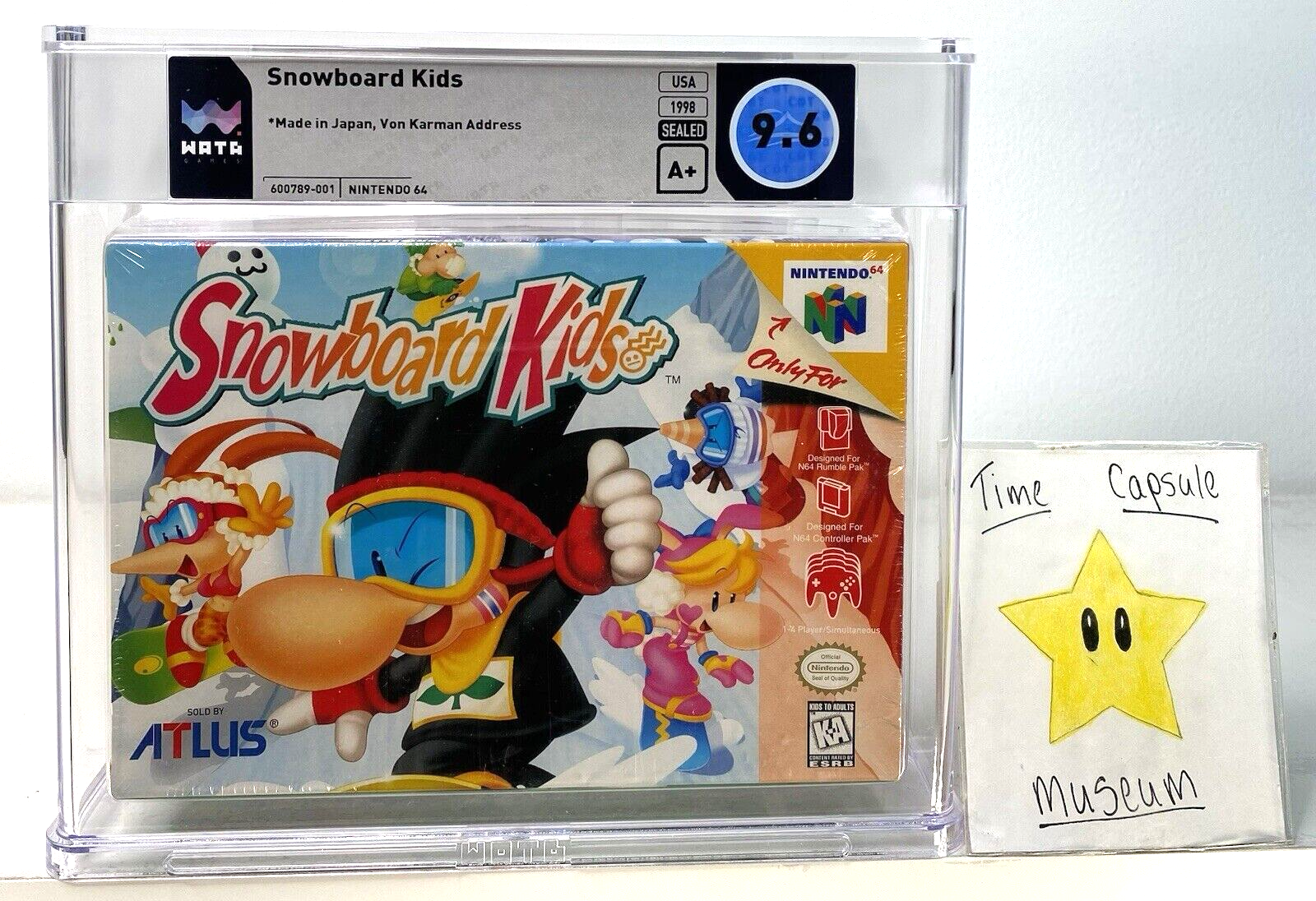 Snowboard Kids Nintendo 64 N64 New Sealed WATA Graded 9.6 A+