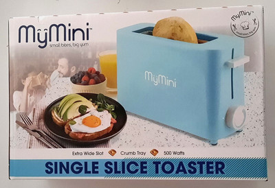 Light Blue My Mini Single Slice Toaster Nostalgia Dorm Room Apartment Mymini