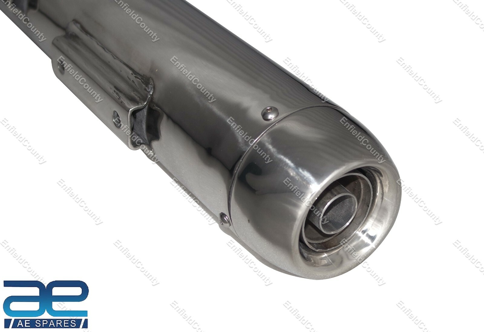 For Royal Enfield Classic 350 500 cc Exhaust Silencer Tapered End Cap Silver  