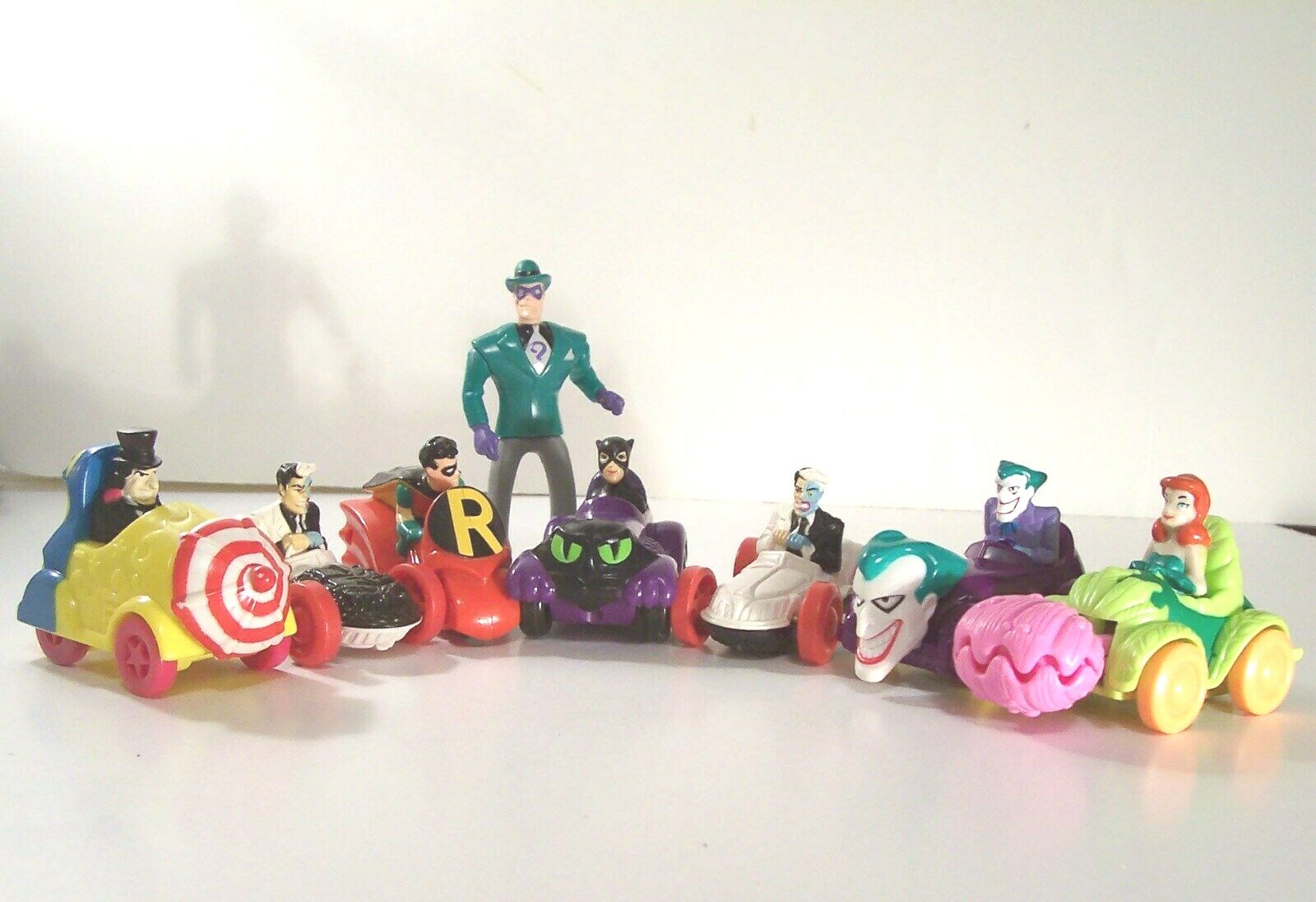 8 VINTAGE MCDONALD'S HAPPY MEAL TOYS BATMAN VILLAINS & ROBIN