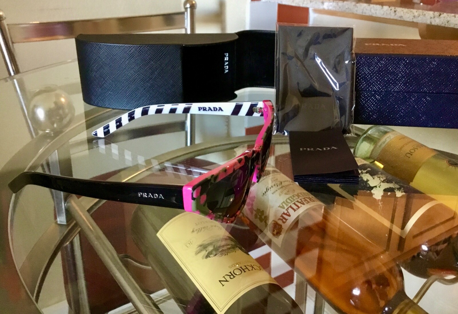 100% Authentic Prada Italy Camouflage Pink Cat-walk Cat-eye