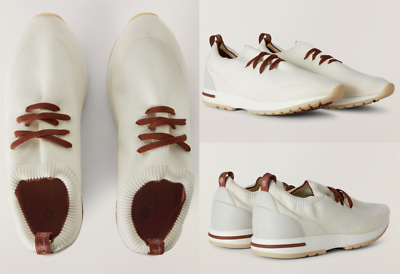 Loro Piana 360 Flexy Walk Wish Stretch Knit Slip On Sneakers Shoes