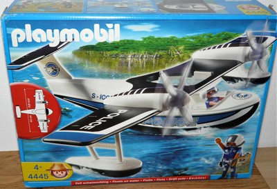 Playmobil 4445 Wasserflugzeug Police Waterairplane Airplane mit Anleitung