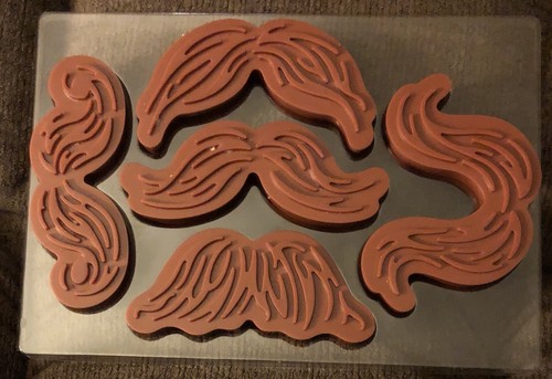 Lot (5) Genuine Fred Munchstaches Cookie Cutter; Combination Stamper/Cutter