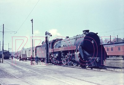 Canadian Pacific Railways (CP) Engine 2855 at Galt - 8x10 Photo