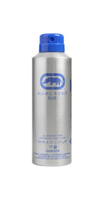 Marc Ecko BLUE ALL OVER BODY SPRAY ~ 6 oz