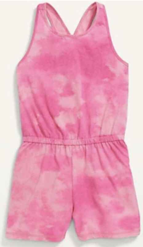 OLD NAVY Girls Pink Tie Dye Romper NWT Size XL (14/16)