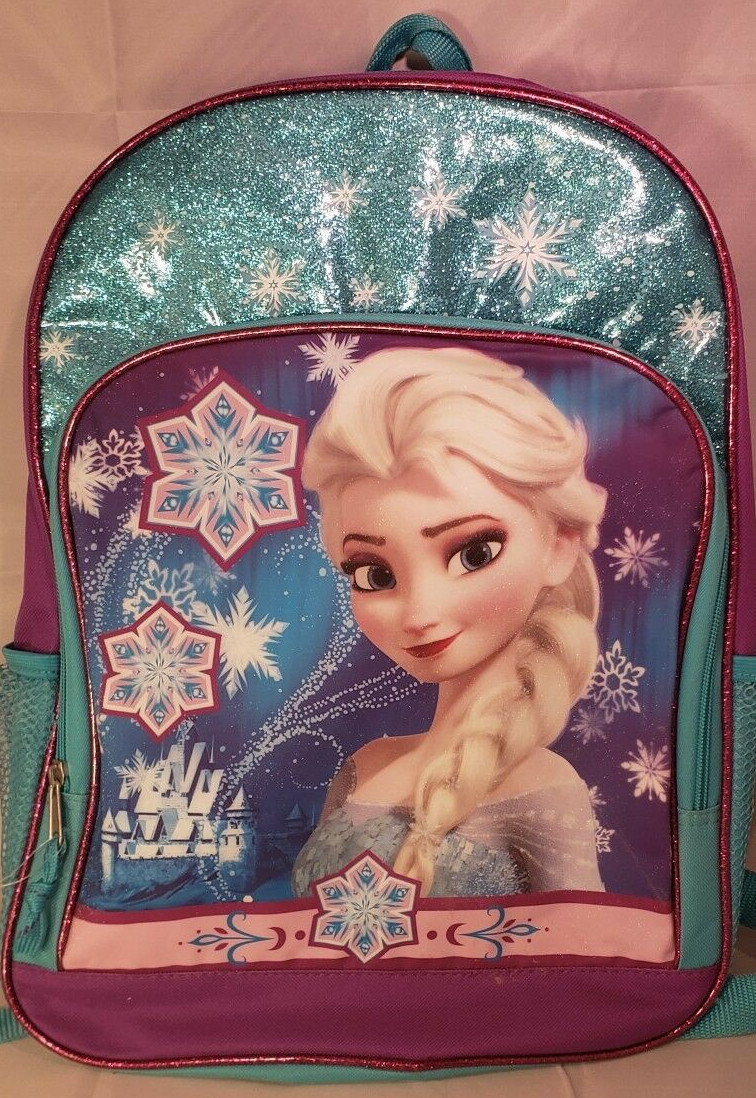 DISNEY FROZEN Backpack School Bookbag Elsa Girls 16