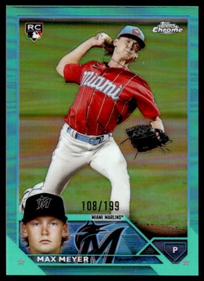 2023 Topps Chrome Aqua Refractors #104 Max Meyer /199