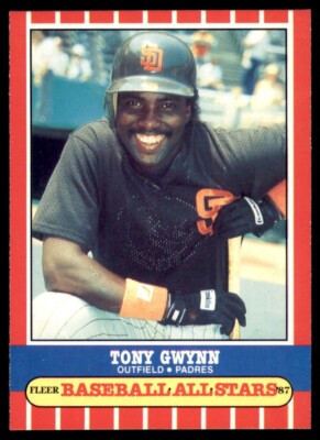 1987 Fleer Baseball All-Stars #20 Tony Gwynn Padres