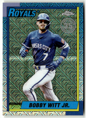 2025 Topps Chrome MLB N° U90C-25 Bobby Witt Jr. Mojo Refracteur