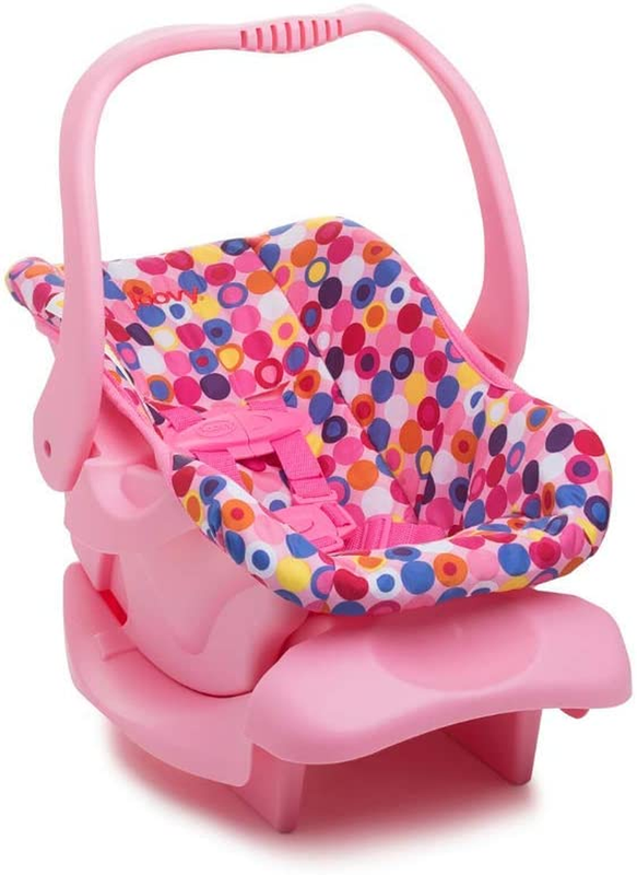 Toy Car Seat, Doll Accessory, Doll Furniture, Pink Dot