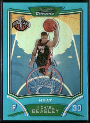 2008-09 Bowman #112 Michael Beasley Chrome Refractors Blue #/99