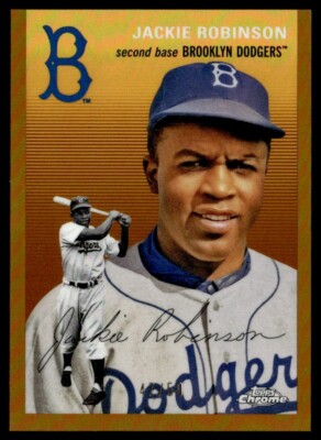 2023 Topps Chrome Platinum Gold Refractor Jackie Robinson